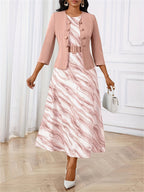 AMELIE | Printed Belted Two-Piece Set