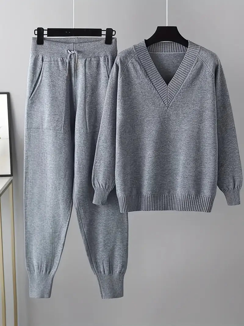 EVARIS | Long Sleeve Two-Piece Set