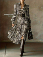 ZARA | Vintage Rhombus Print Dress
