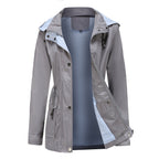 EVANIA | Striped Waterproof Jacket