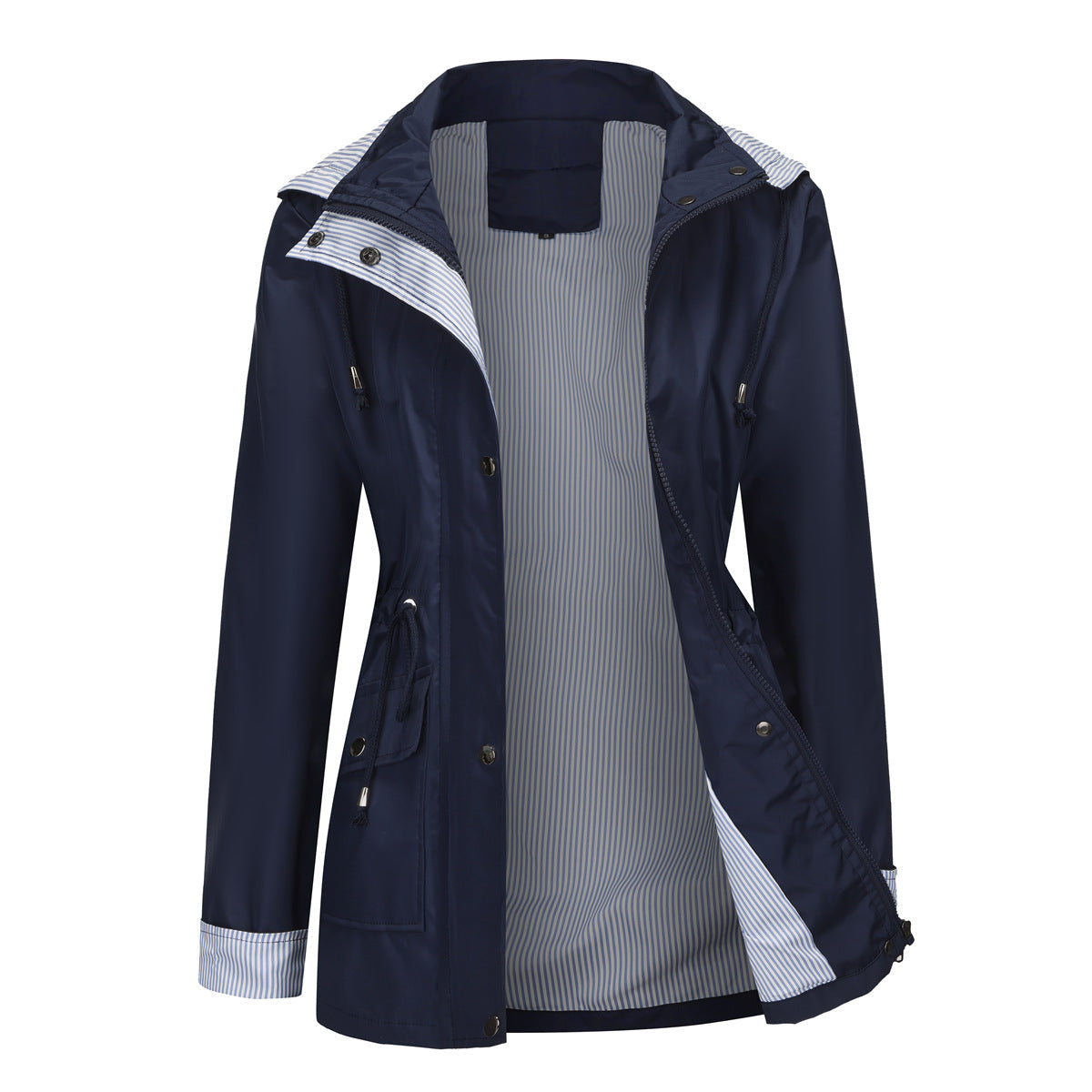EVANIA | Striped Waterproof Jacket