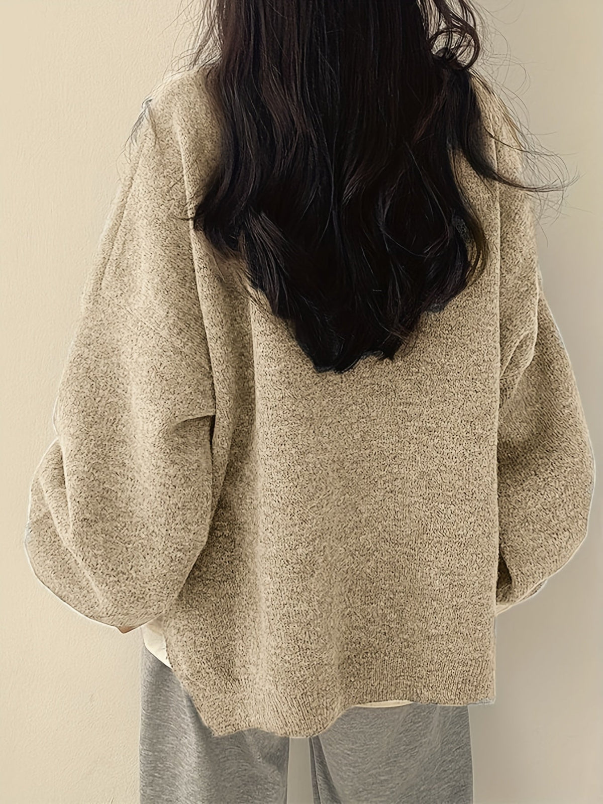EVERLIGHT | Split Detail Casual Sweater