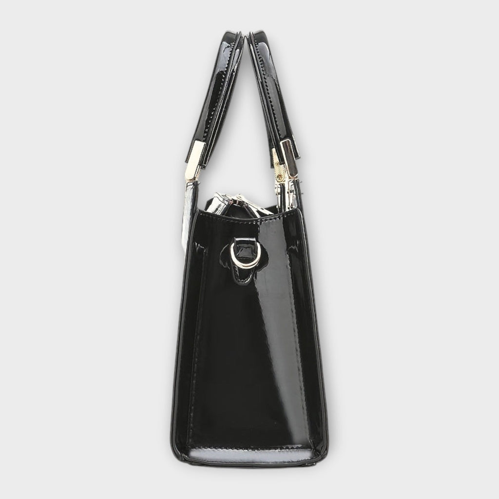 MAISON | Shiny Crocodile Skin Pattern Handbag