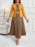 AMELIE | Printed Belted Two-Piece Set