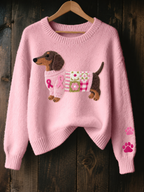 BRONAGH | Dachshund Graphic Knit Jumper