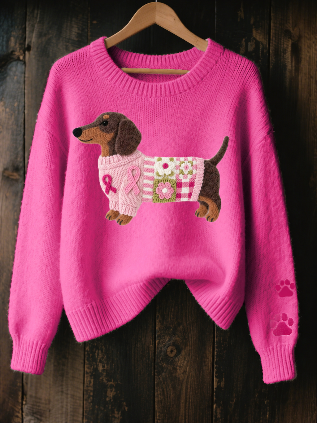 BRONAGH | Dachshund Graphic Knit Jumper