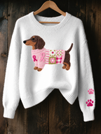 BRONAGH | Dachshund Graphic Knit Jumper