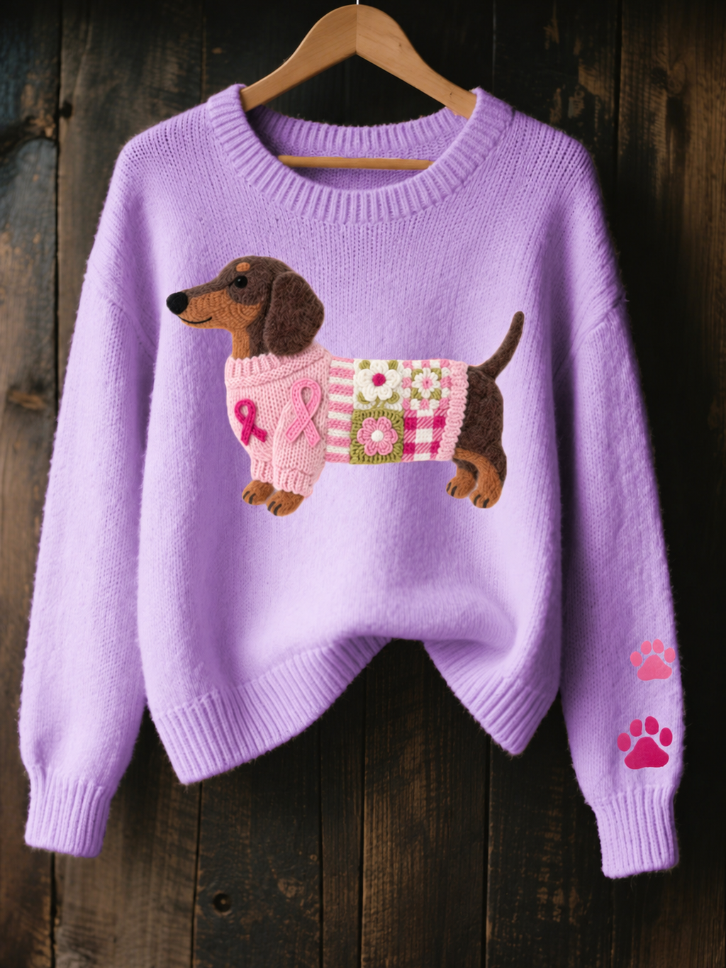 BRONAGH | Dachshund Graphic Knit Jumper