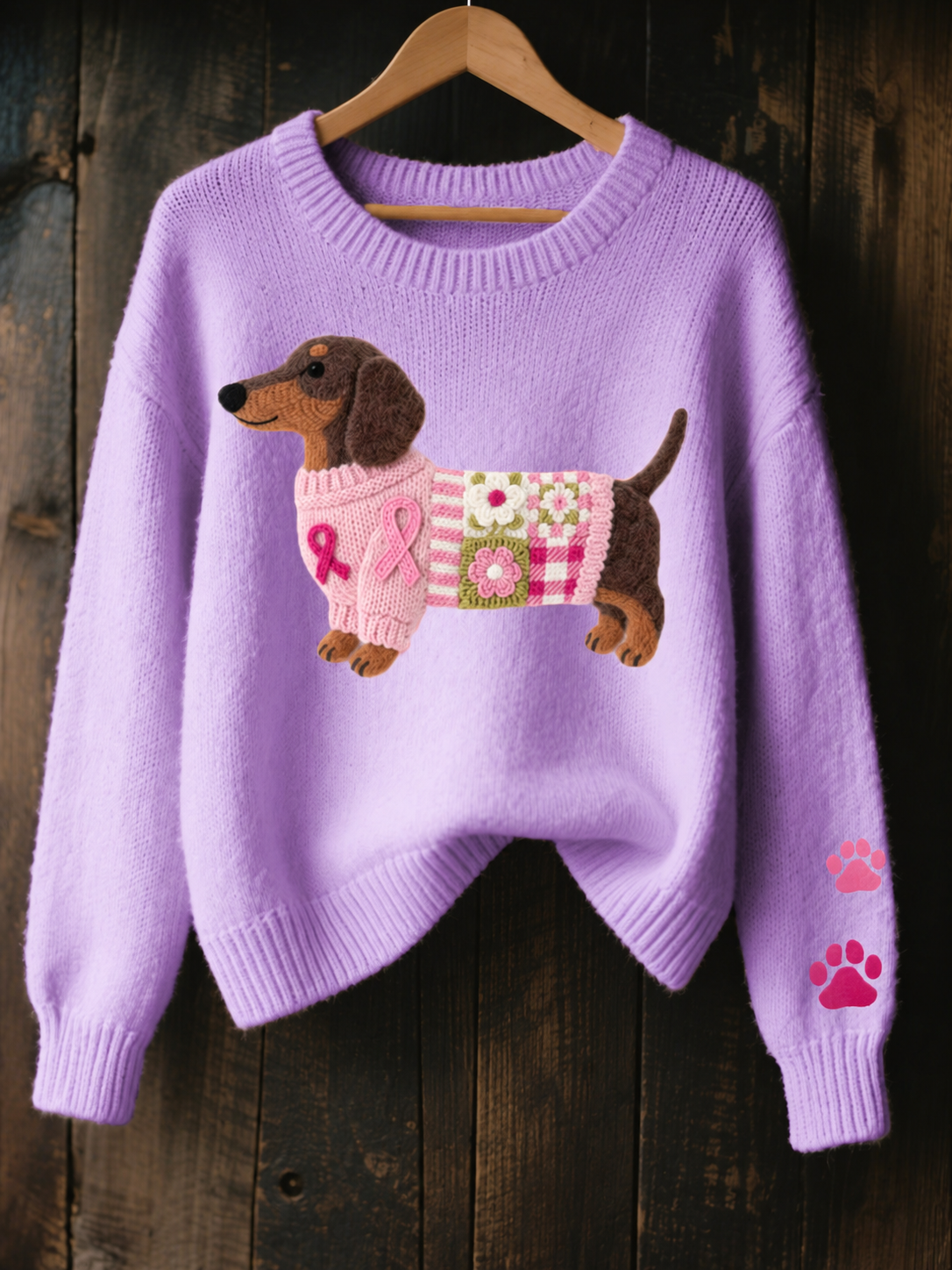 BRONAGH | Dachshund Graphic Knit Jumper