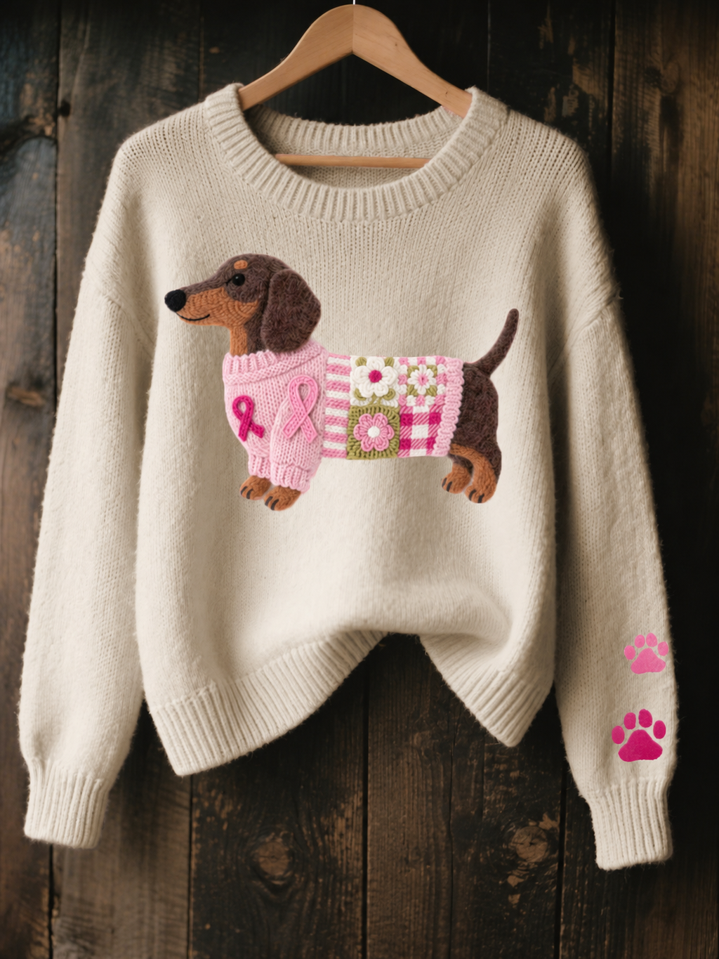 BRONAGH | Dachshund Graphic Knit Jumper