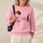 BRONAGH | Dachshund Graphic Knit Jumper