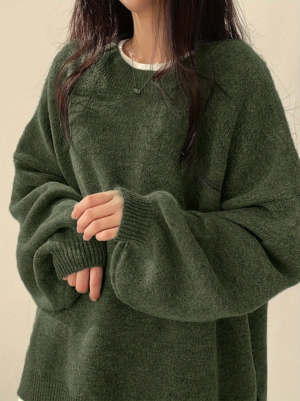 EVERLIGHT | Split Detail Casual Sweater