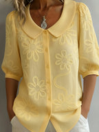 Lightweight Floral Blouse With Natural Elegance