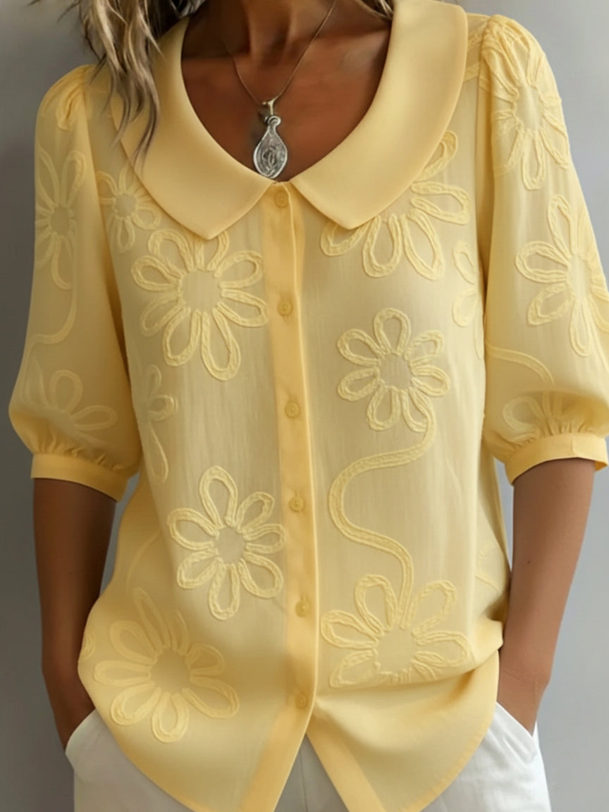 Lightweight Floral Blouse With Natural Elegance