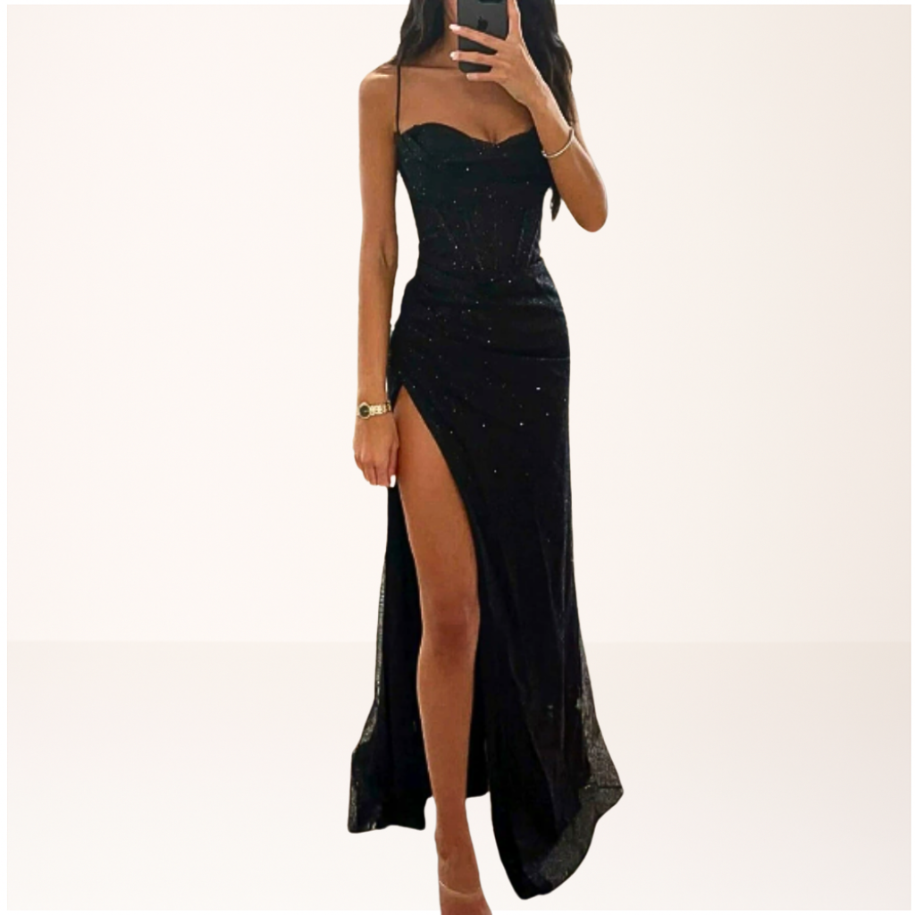 HARRYTE | Sequin Evening Maxi Dress