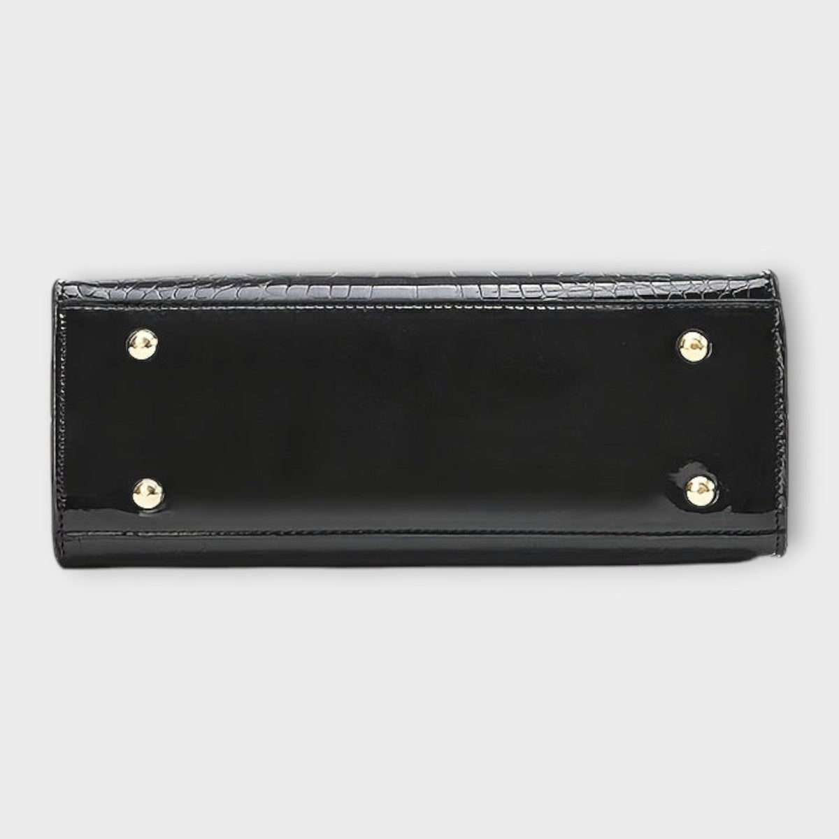 MAISON | Shiny Crocodile Skin Pattern Handbag