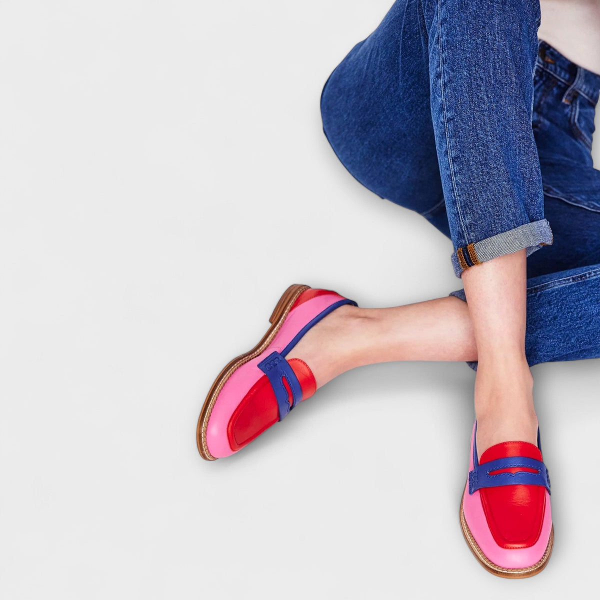 VIVIAN | Colorful Patchwork Loafers