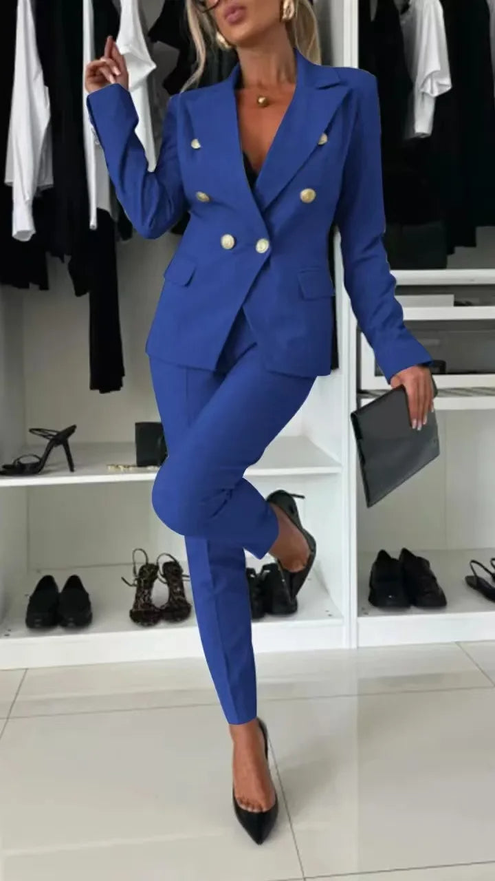 ELENORE | Double-Breasted Blazer Suit