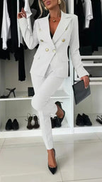 ELENORE | Double-Breasted Blazer Suit