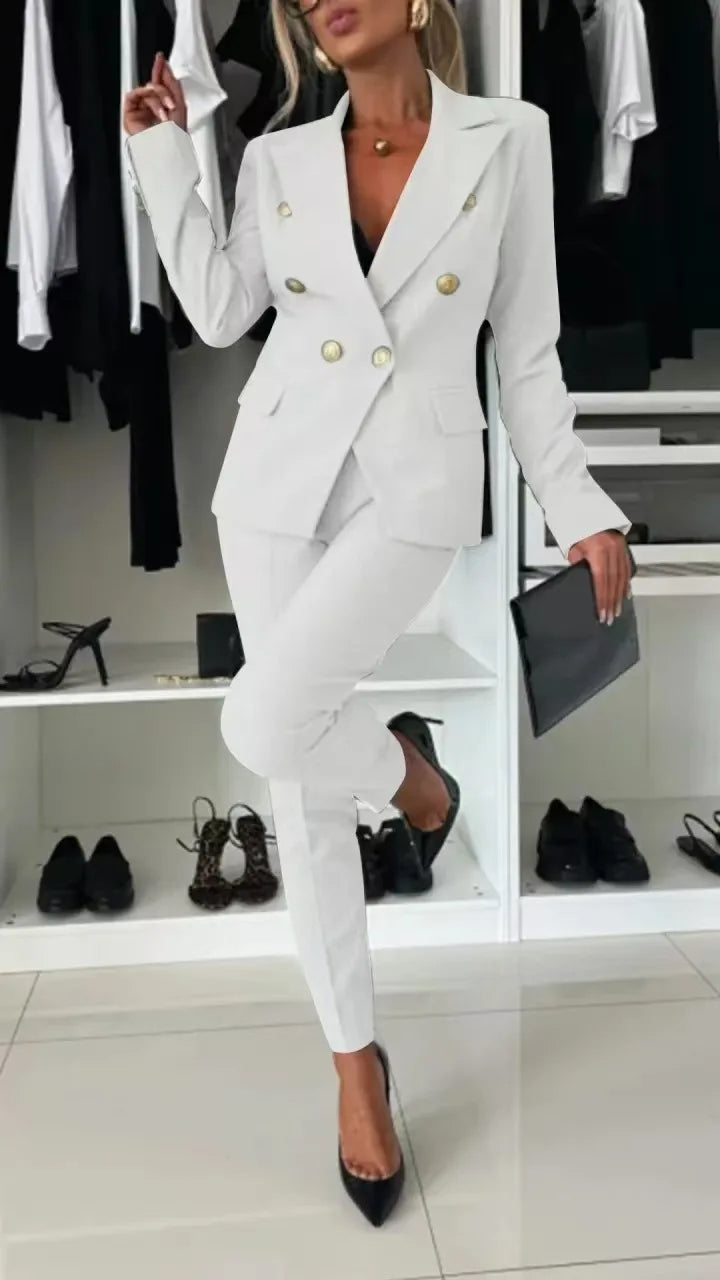 ELENORE | Double-Breasted Blazer Suit