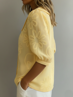 Lightweight Floral Blouse With Natural Elegance