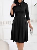 OLIVIA | Tie-Waist Midi Dress