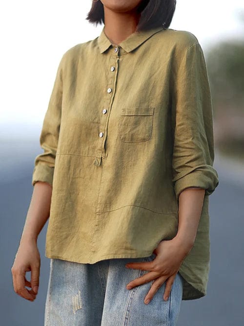 FENORA | Collared Everyday Blouse Everyday