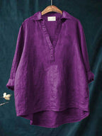 NERINA | Collared Everyday Blouse Textured