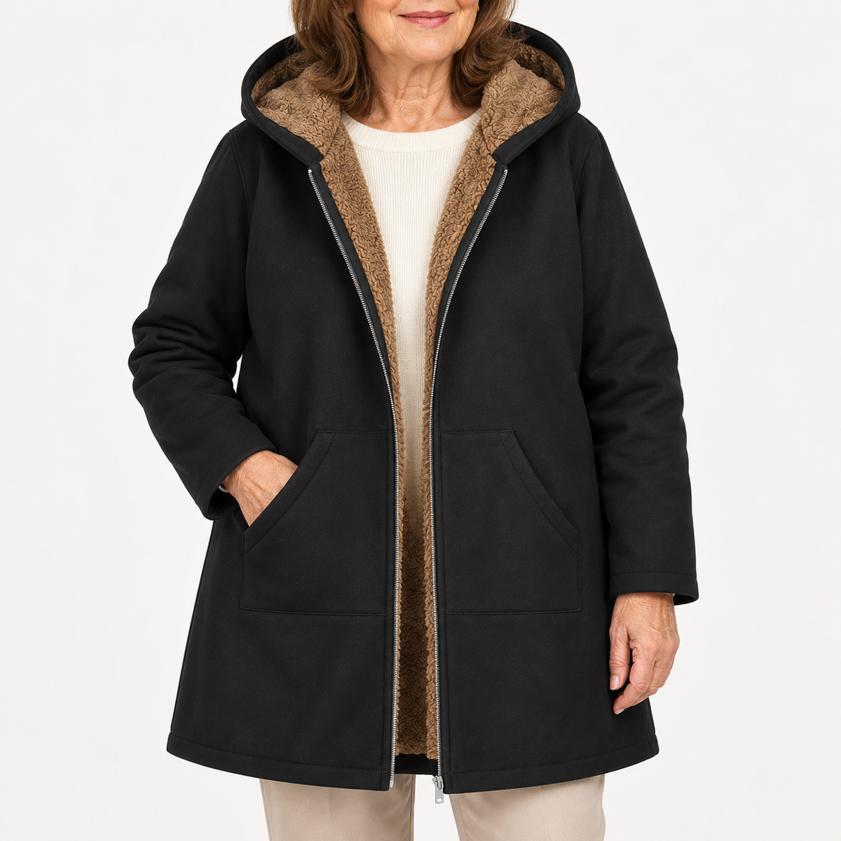 Lyra | Cozy Sherpa-Lined Hooded Vest
