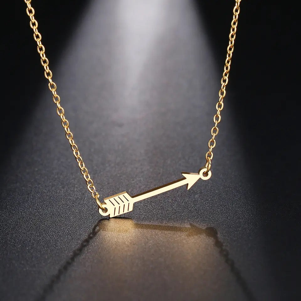 Collier cupidon en acier inoxydable