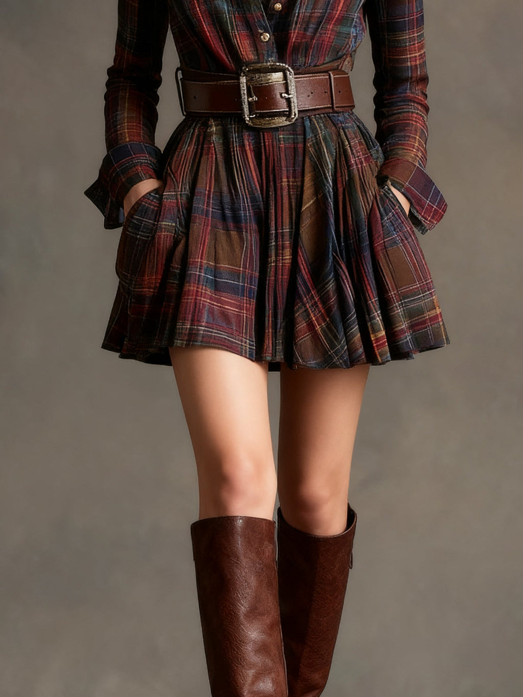 SIENNA | Belted Shirt Dress