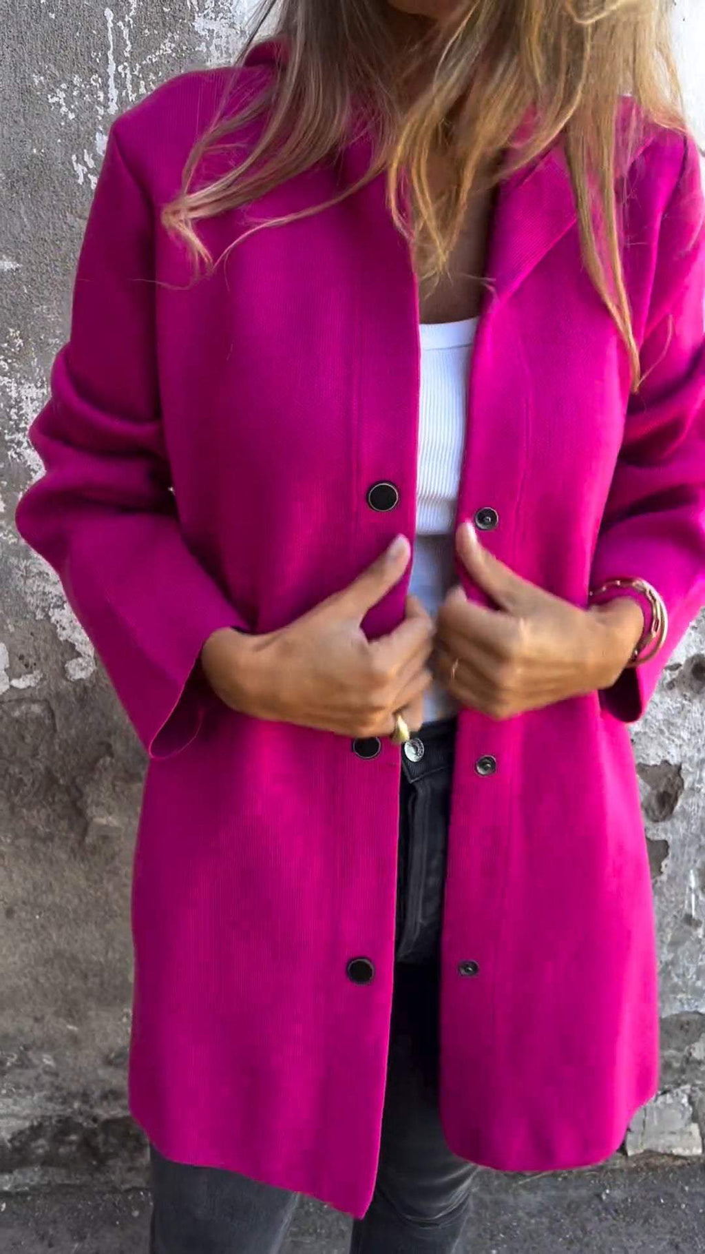 VIONNE | Hoodie Jacket With Buttons