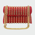 LAVIERA | Chic Chain Colored Diamond Shoulder Bag