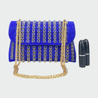 LAVIERA | Chic Chain Colored Diamond Shoulder Bag