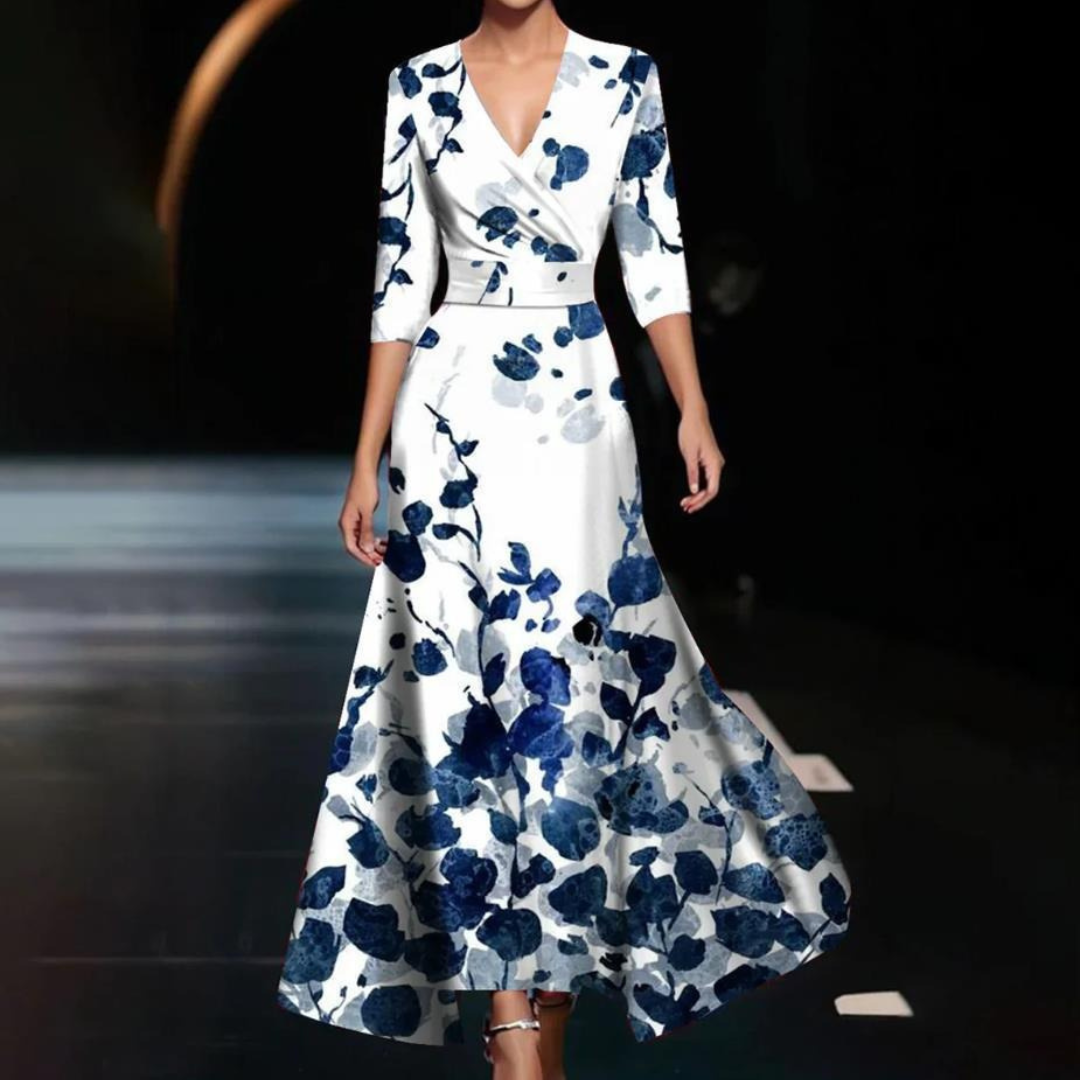 VIVIAN | Stylish Elegant Print Dress