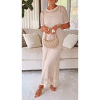 Bethanytm Cut-Out Long Maxi Dress + Free Inner Dress
