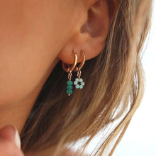 Charger l&#39;image dans la galerie, Boucles d&#39;oreilles pendantes en perles bleues
