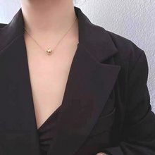 Charger l&#39;image dans la galerie, Collier avec pendentif à boule en acier inoxydable
