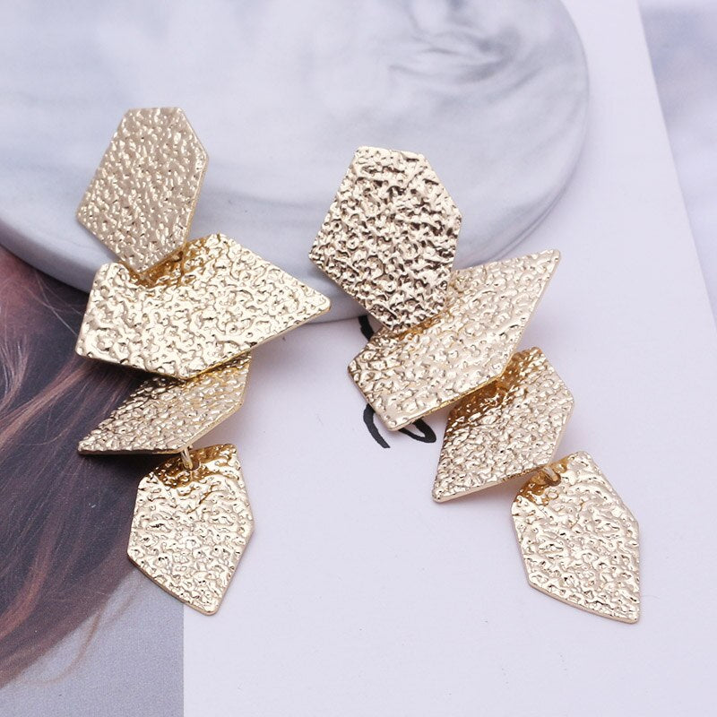 Boucles d'oreilles vintage géométriques