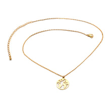 Charger l&#39;image dans la galerie, Collier carte du monde en acier inoxydable
