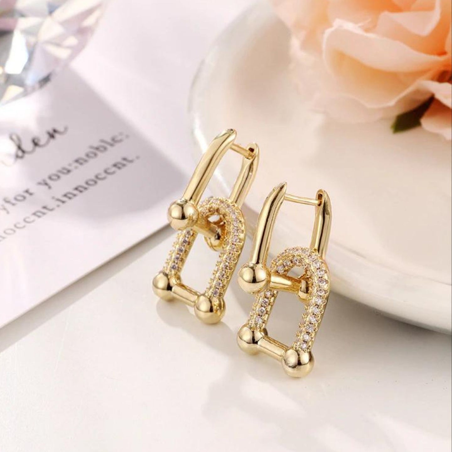 Boucles d'oreilles à maillon