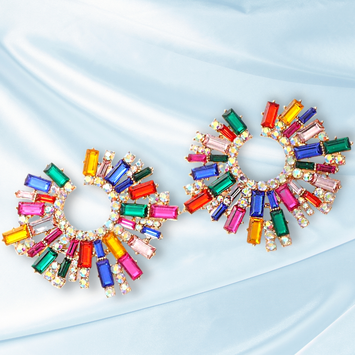 Boucles d'oreilles Éclat multicolore