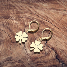 Charger l&#39;image dans la galerie, Boucles d&#39;oreilles Trèfle en acier inoxydable
