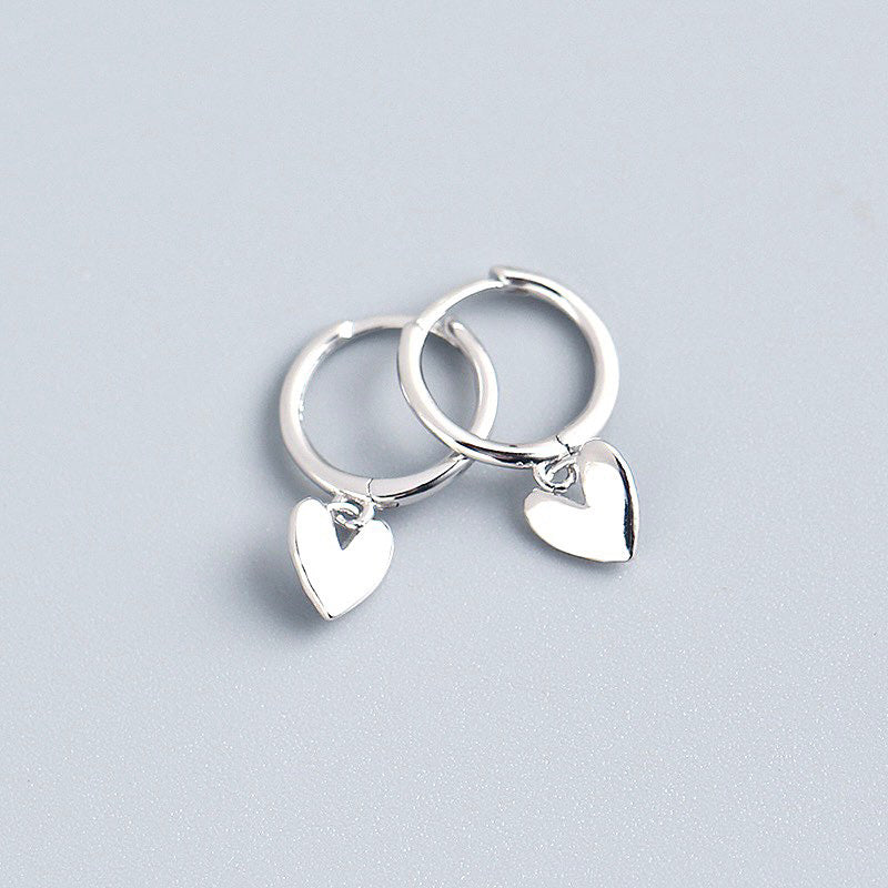 Boucles d'oreilles pendantes coeur