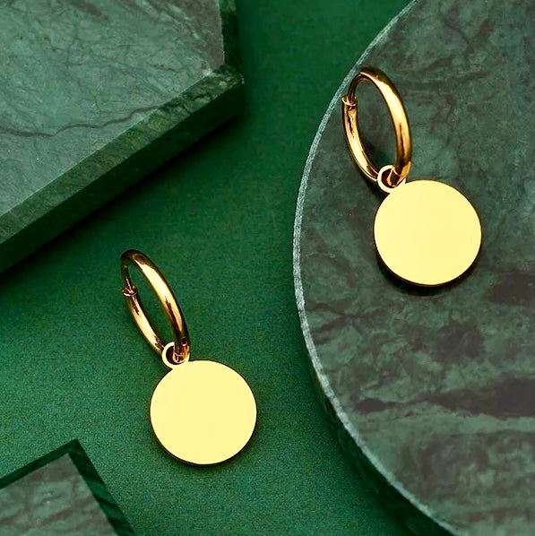 Boucles d'oreilles cercle en acier inoxydable