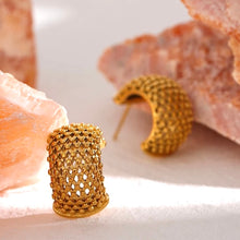 Charger l&#39;image dans la galerie, Boucles Pénélope en acier inoxydable
